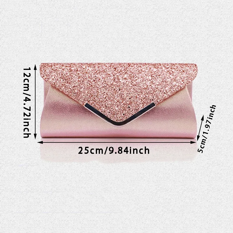 Women Evening Bags Sequins Clutch Party Dinner Bag Lady Dress Shoulder Mobile Phone Purse Fashion Portable Handbags