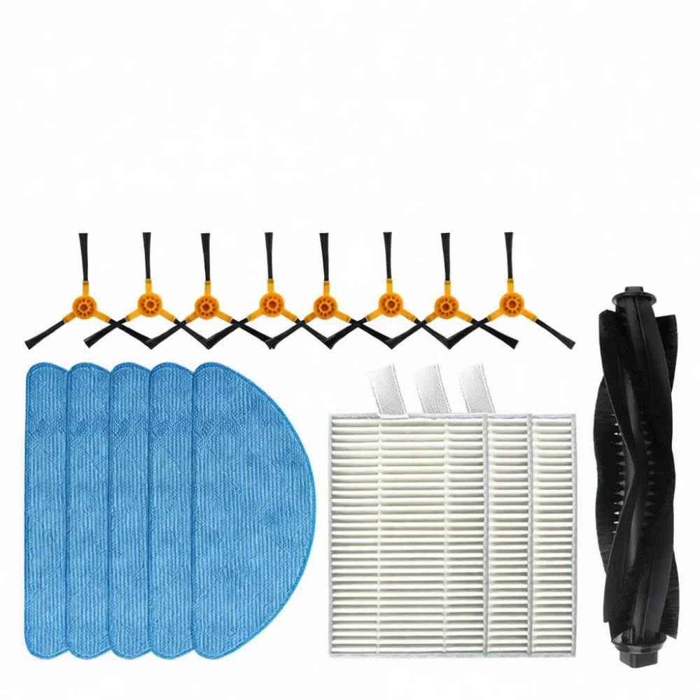 Robot Vacuum Replacement Parts Compatible With Proscenic 800T 820S Roller Brush Side Brushes Hepa Filter Mop Home Cleaning Kit