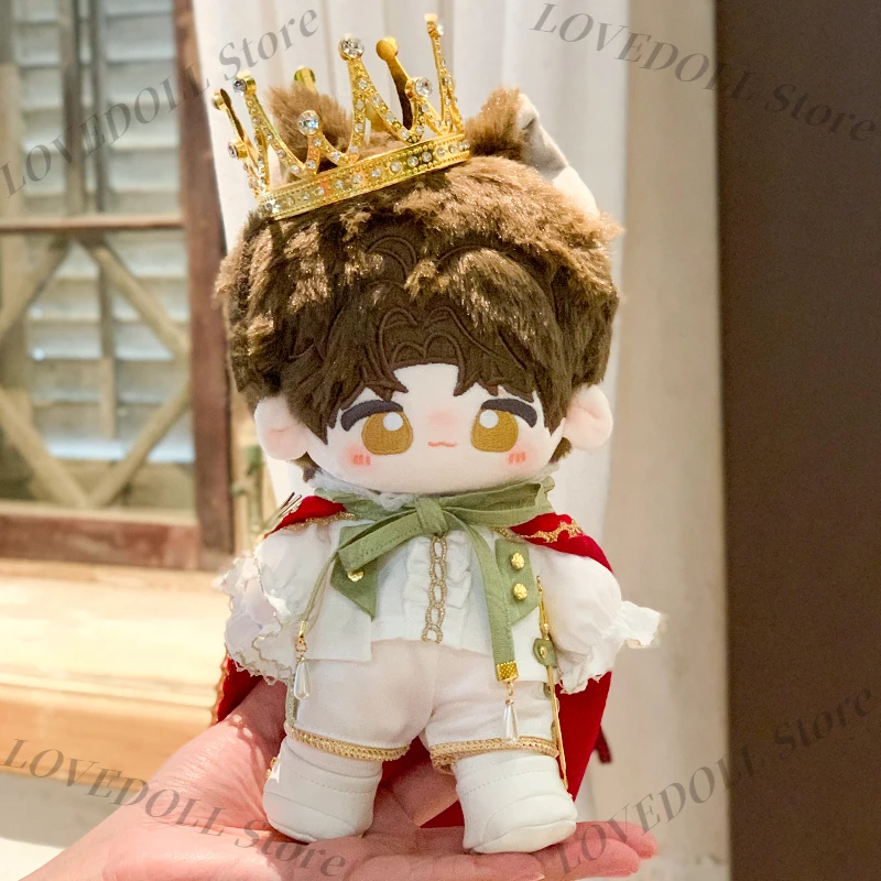 

Happy Prince Dolls Clothes Outfit Crown Cloak Shirt Vest Short Shoes For 20cm Doll Body Clothing No Attribute Costume Original