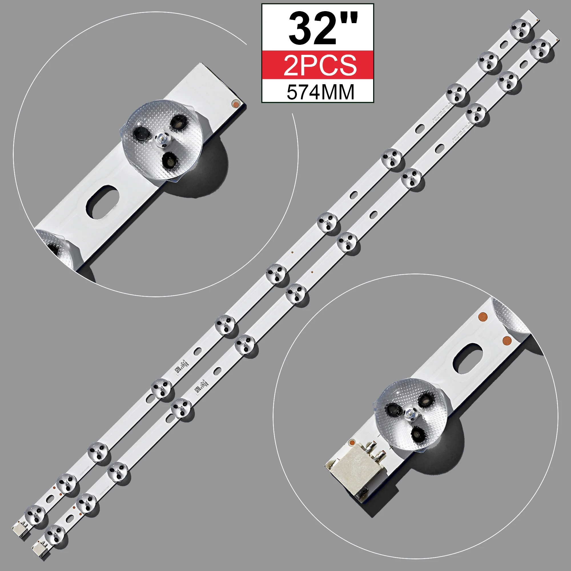 11LED Striscia di Retroilluminazione Per TELEFUNKEN TF-TE32182B29C10 32TLKDLEDSMART 32XT3000DM Bar Kit TV LED Fascia Innotek Ypnl-32 \