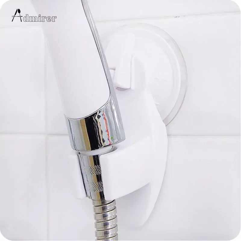 1pc 6 Colors Bathroom Shower Head Bracket Holder Plastic Wall Mounted Punch-free Shower Mounting Brackets With Powerful Sucker