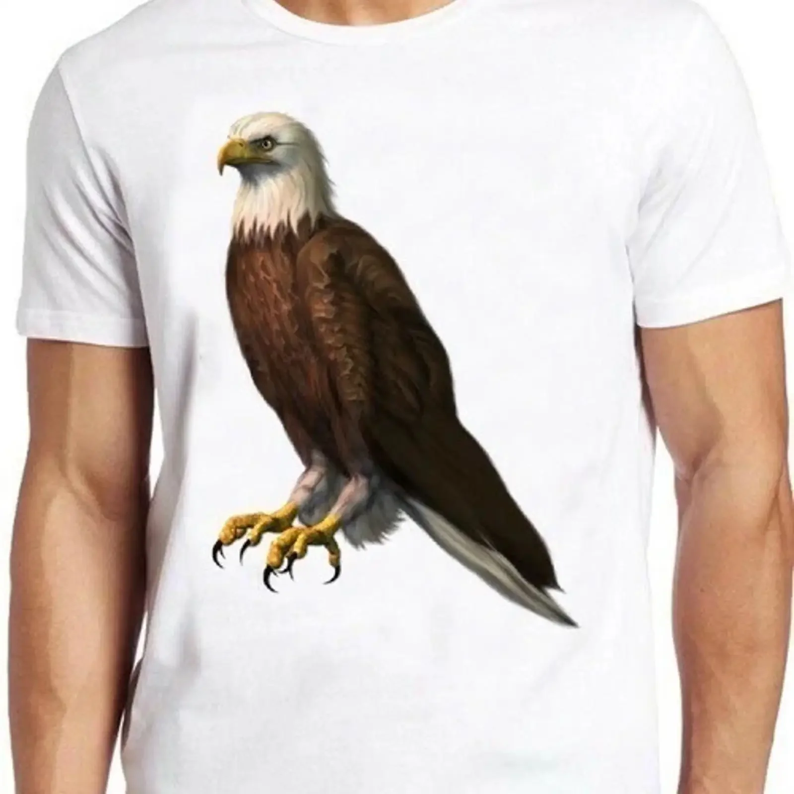 Bald Eagle Bird Wild Life Cool T Shirt M348 vintage Washed Soft Slightly Versatile Stylish fashion Unisex designer clothes