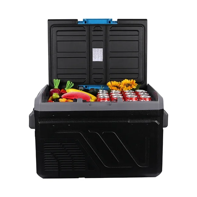 Mini Freezer Solar 12V DC Compressor Refrigerator 32L/40L RV Camping Portable Ice Maker White Color for Outdoor Travel