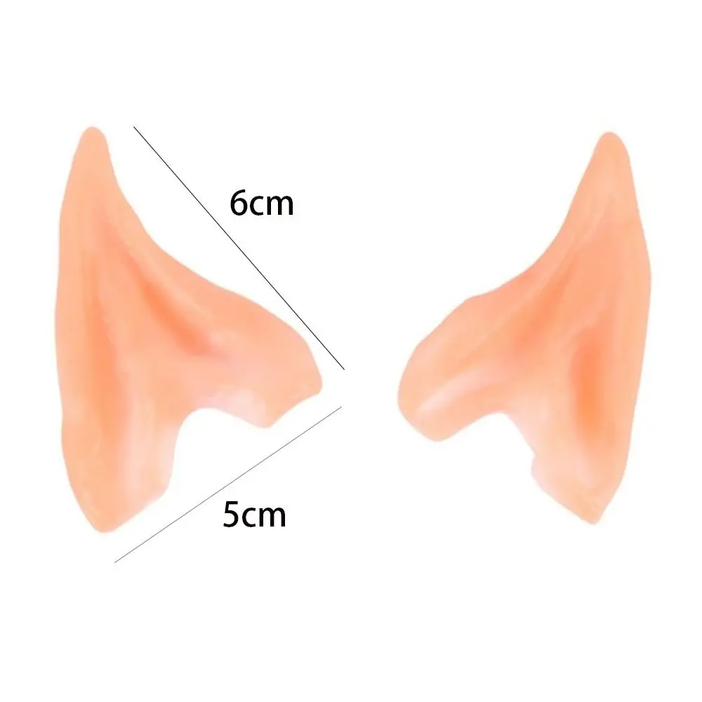 Soft Pointed Prosthetic Ear Elf Ear Dress Up Prop Cosplay Accessories For Halloween Party