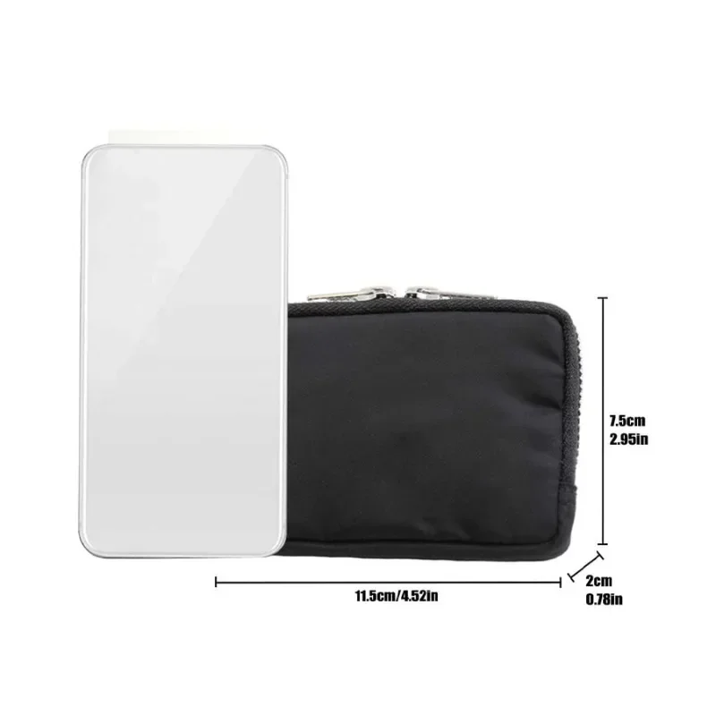 1PC About Compact Multi-functional Coin Coin Purse Holding RFID Anti-theft Swipe Card Bag Mini Key Storage Bag