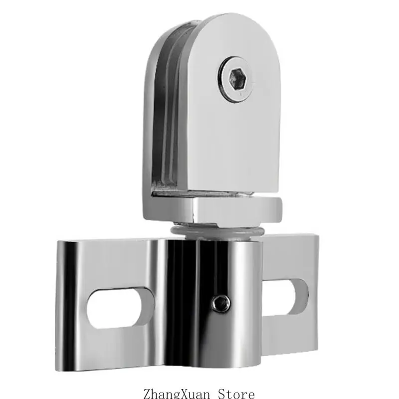 Verdickte Zinklegierungen, Duschdrehscharniere, Glastürscharniere, robuste Badezimmer-Hardware, doppelt gerichtete Drehgelenke – Detail 2