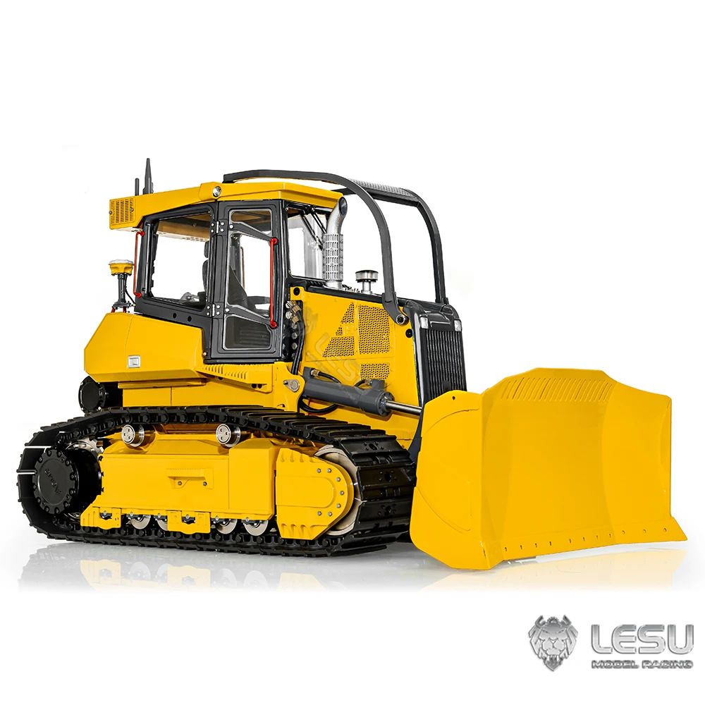 1/14 RC Hydraulic Bulldozer LESU Finished Aoue 850K John Metal Remote Control Construction Car Heavy Machine PL18EV Lite