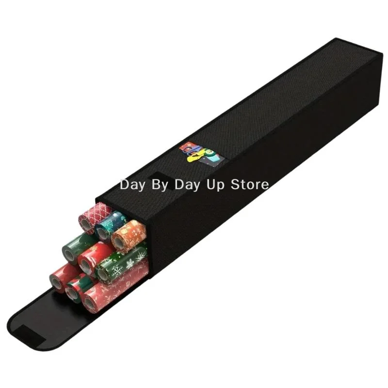 

Несколько карманов для поделок, прочная сумка для хранения подарочной упаковки из ткани Оксфорд, органайзер для рождественских подарков с держателем для упаковочной бумаги для плакатов