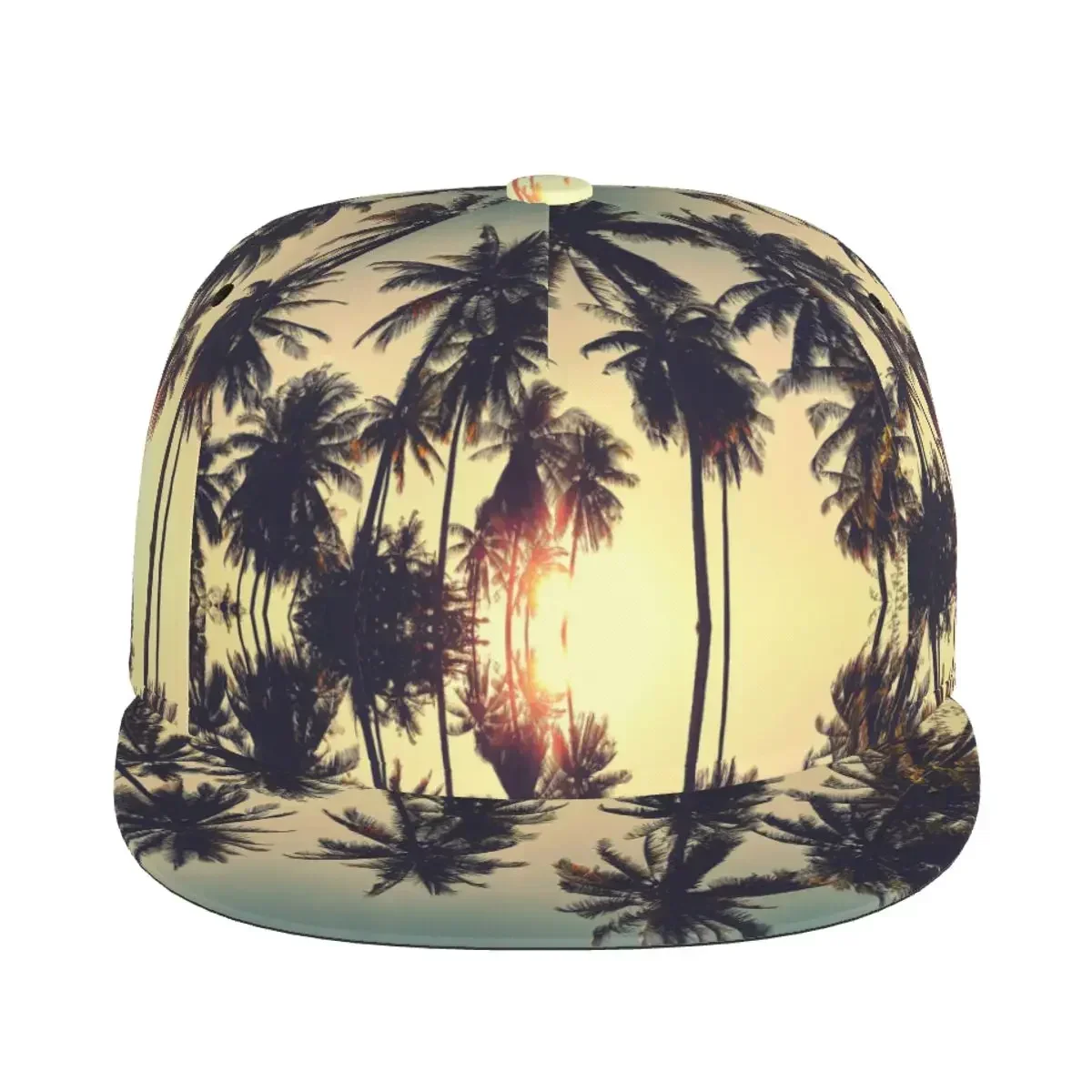 Palm Trees 3D Print Baseball Cap Casual Sun Hat Elegant Ethnic Style Fashion Stage Hip Hop Women Men