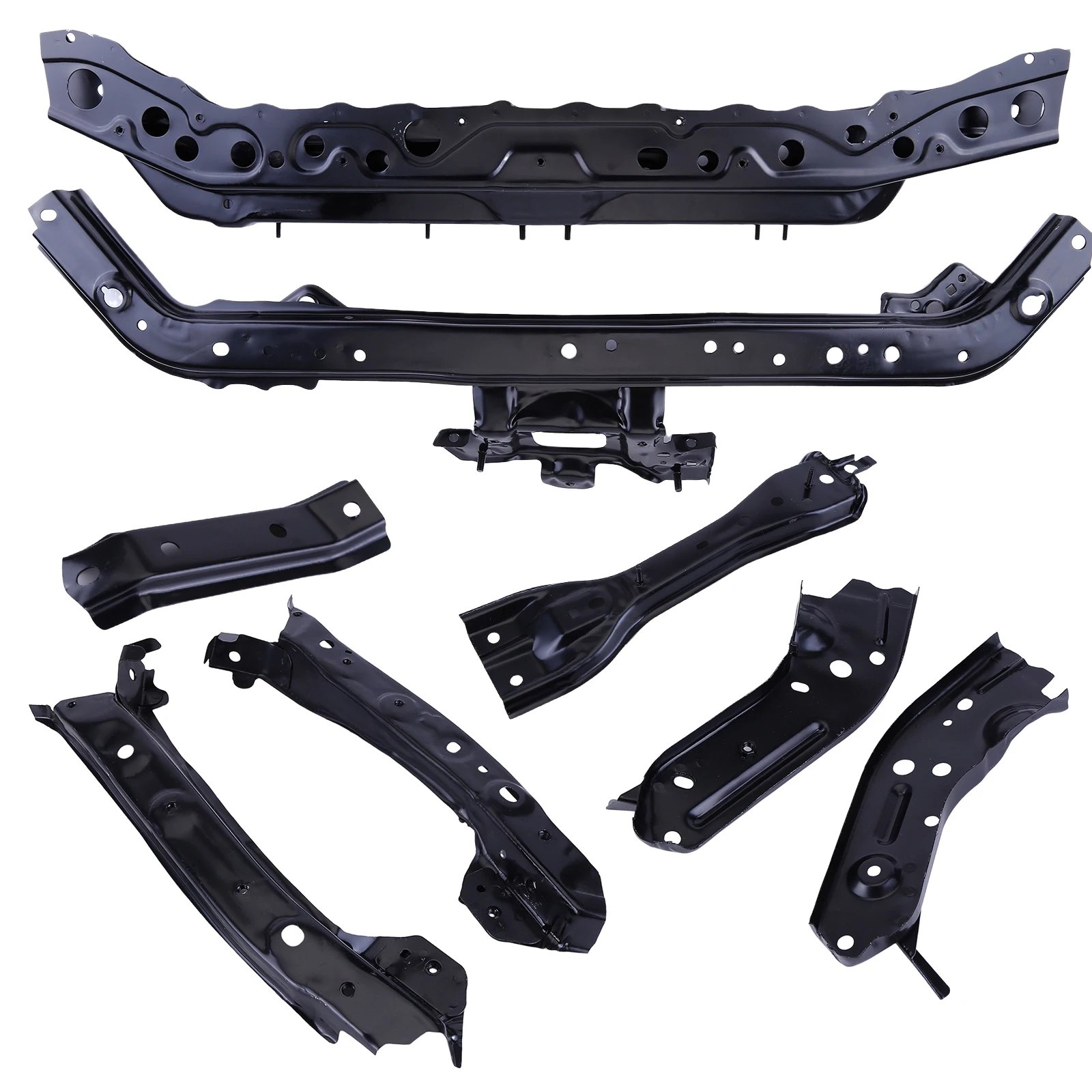 Steel 8-piece NI1225209, F25213SGMA, F25133SGMA, F25203SGMA For Nissan Sentra front support radiator bracket kit