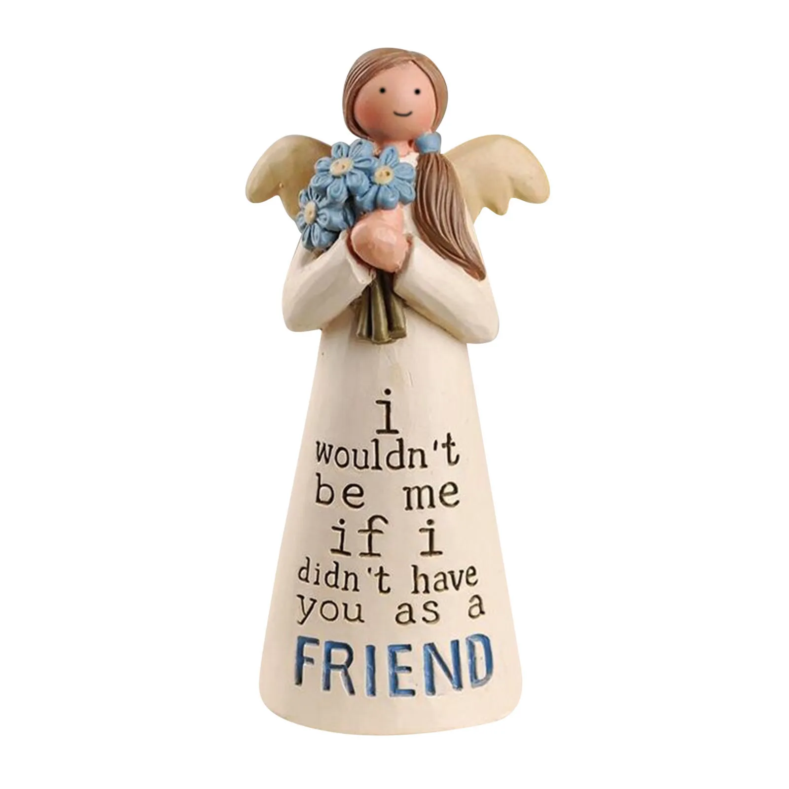 

‌Friendship Angel Resin Statue‌ - Handmade Desk Decor for Best Friends