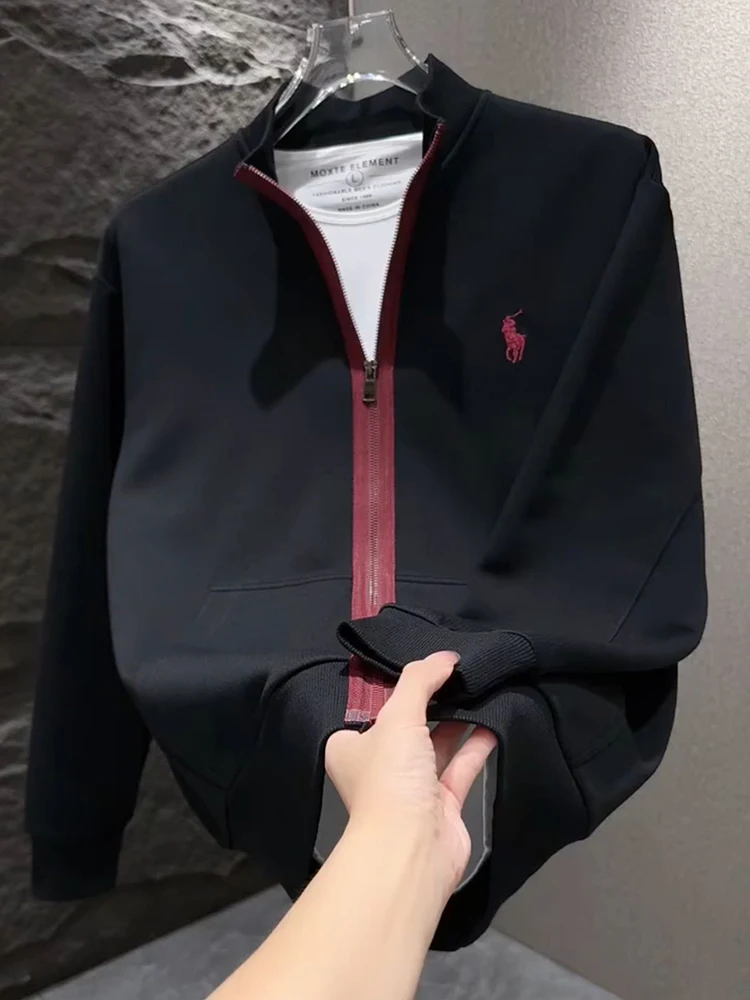 

Американский Sle, повседневная универсальная мужская куртка, весна-осень, новая мода, воротник-стойка, лоскутная вышивка, облегающая верхняя одежда