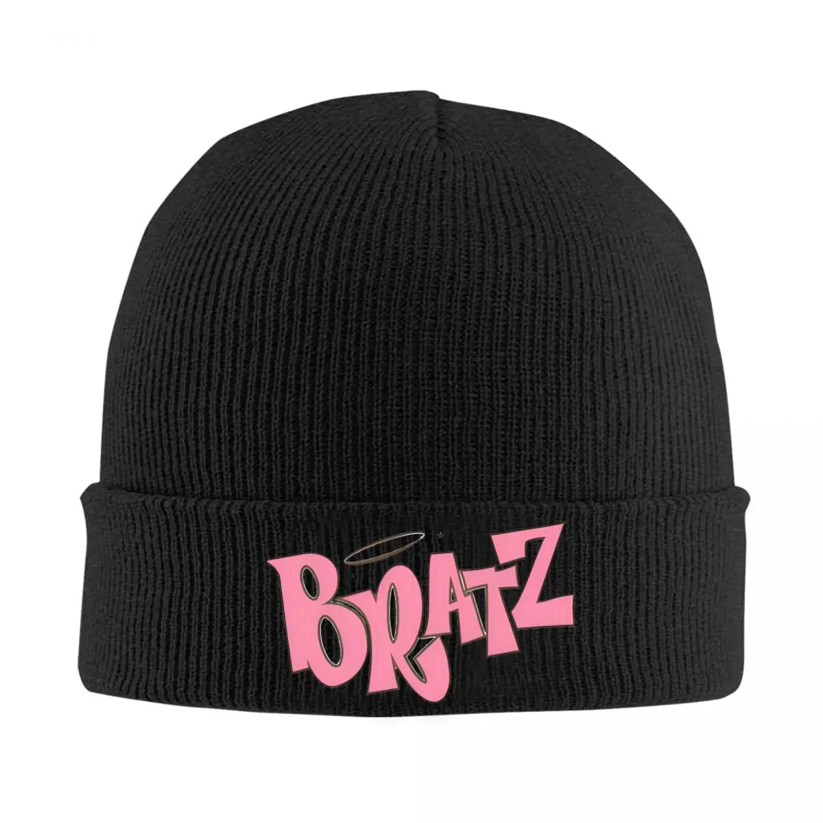 Bratz Logo Hats Autumn Winter Skullies Beanies Baggy Pink Glitter Y2k Cap Men Women Acrylic Knitted Caps