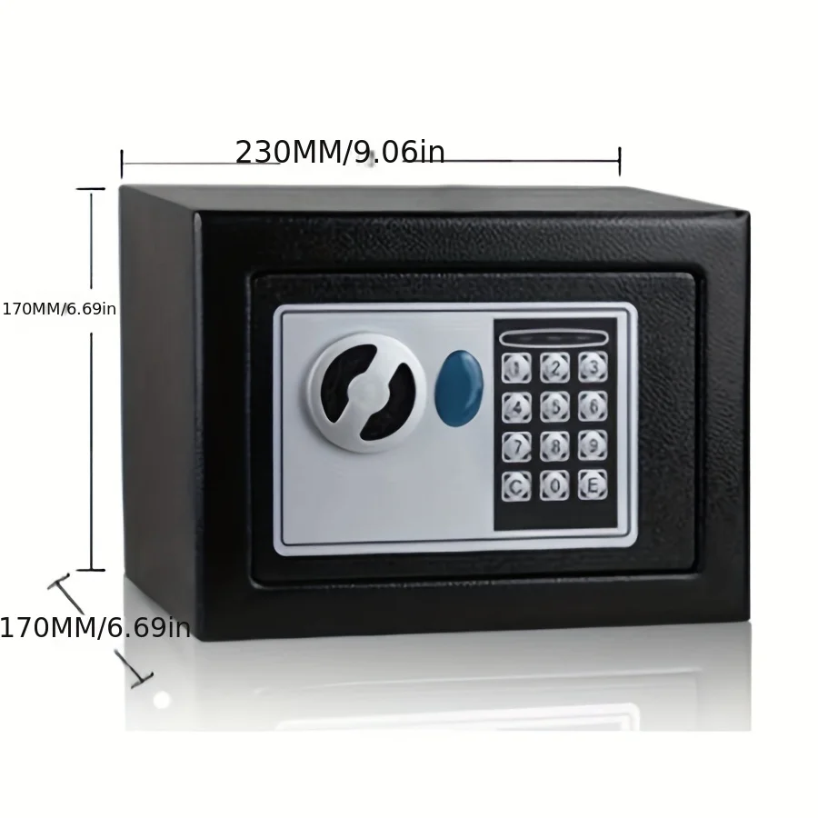 Digital Safe Box Safety Money Gun Electronic Lock Safe Fireproof Safes for Home Strongbox Small Cash Security Lockable Storage