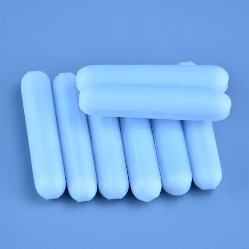 

111pcs PTFE Magnetic Stir Bars - Lab Stirrer Mixer, White C8x40mm, No Pivot Ring
