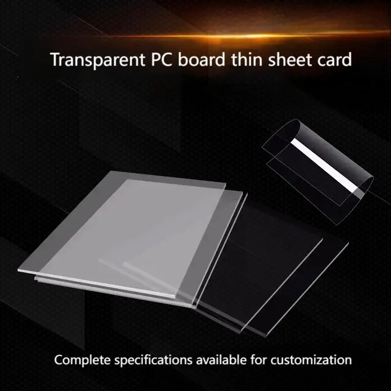 Factory Direct PC Transparent Board, Polycarbonate Board, Clear Sheet, Endurance Board, Plastic Board Processing, 0.5‑5mm