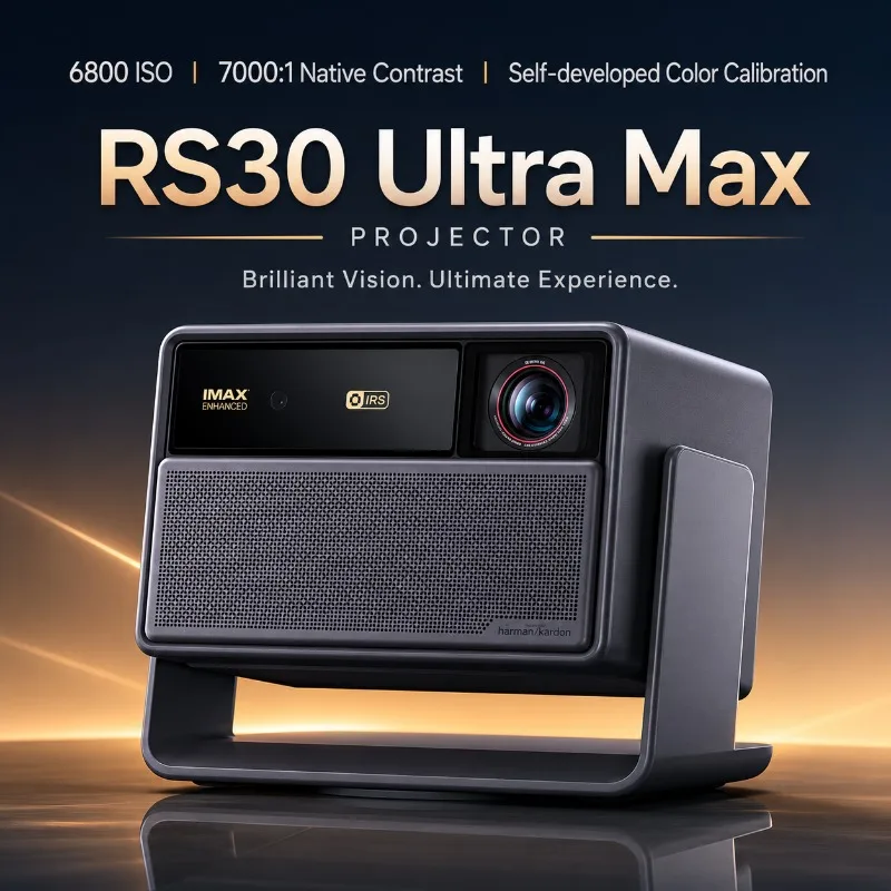 RS30 Ultra Max 5500 lm Triple Laser 4K Mini Projector Auto Focus Smart Home Theater Proyector DLP Video Projectors