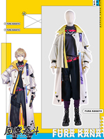 COS-KiKi Anime Vtuber Nijisanji VOLTACTION Fura Kanato Game Suit Cosplay Costume Handsome Uniform Halloween Party Outfit Men