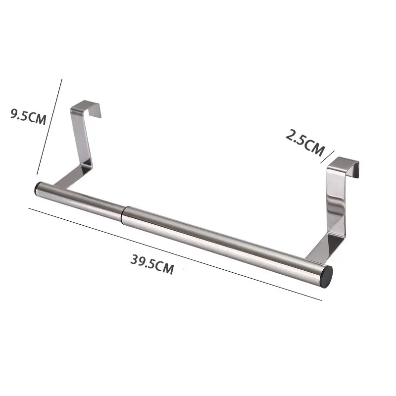 Handdoek Rek Lap Rek Plank Hanger Keukenkast Deur Opknoping Organizer Handdoek Stand Rack Rvs Badkamer Handdoek Houder