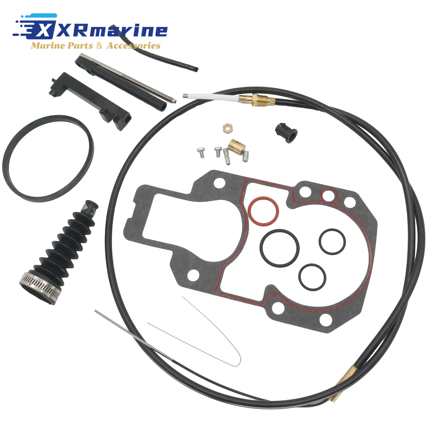 Lower Shift Cable Kit 865436A02 Compatible with Mercruiser Alpha One Gen 2 R MR MC-I Sterndrive Motor 19543A10 8M0176524 18-2603