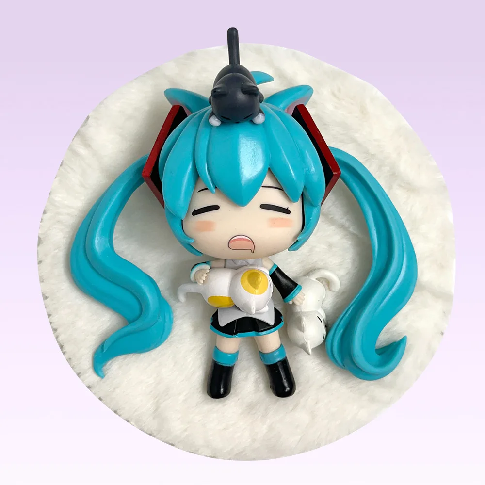 在庫ありアニメ初音ミク Q バージョン手作り睡眠アクションフィギュア Pvc モデルアニメーション装飾プレイ HolidayFashion ギフト