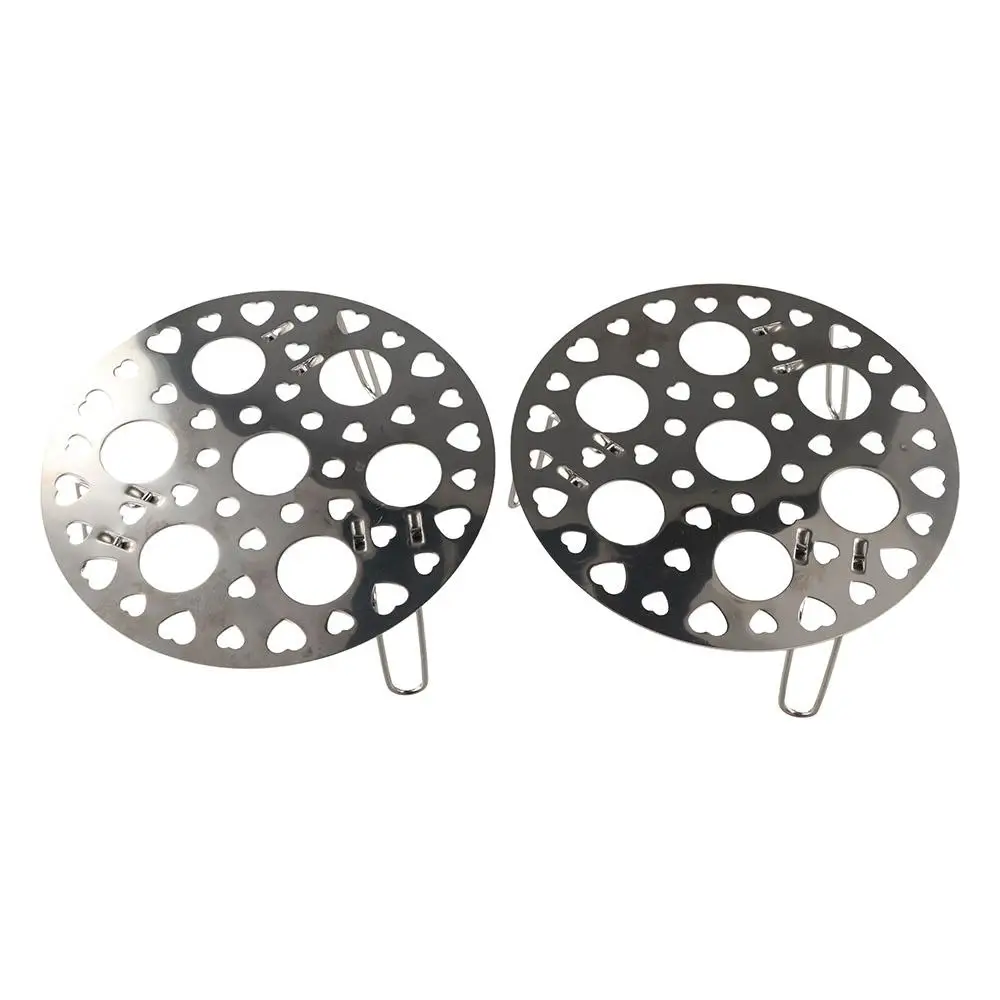 رف بيض على البخار من الفولاذ المقاوم للصدأ قابل للطي، سلة باخرة عالية القدم، سميكة ومتينة للمطبخ بالبخار على البيض #4