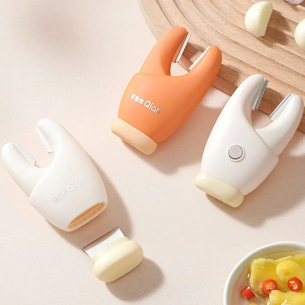 Gifts Multi-functional Garlic Peeler Portable Peeling Tool Garlic Stem Remover with Scraper Garlic Peeling Tweezers
