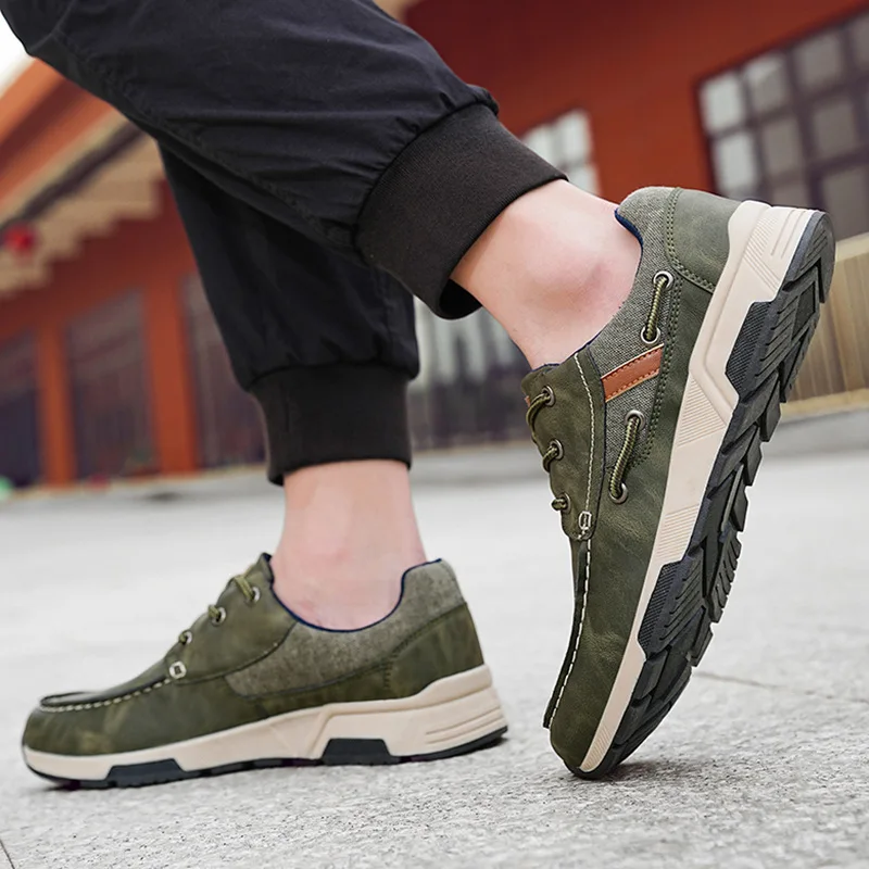 أحذية لوحية للرجال أحذية كاجوال عصرية قابلة للتنفس ومريحة ومتعددة الاستخدامات أحذية رجالية ذات طراز فني