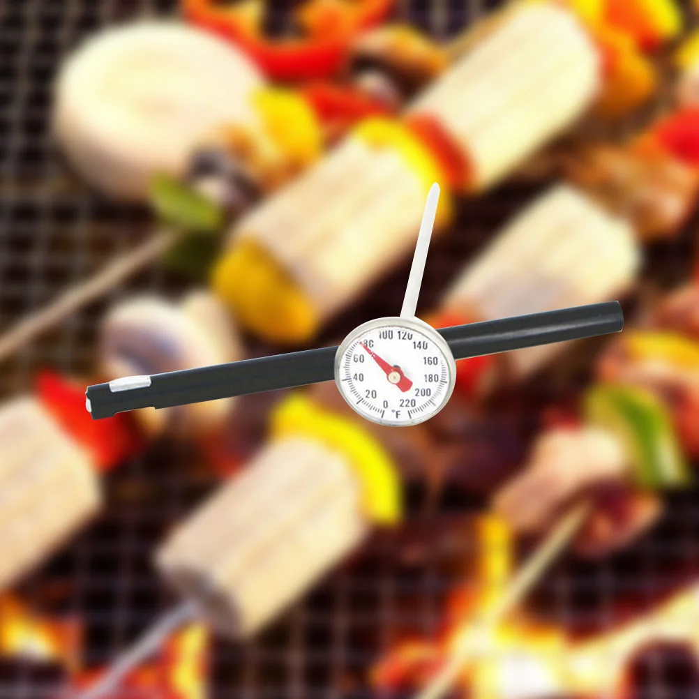 

Digital Probe Thermometer For Food Meat Cooking Kitchen Bbq Grill Fast Reading 0~220℉ Large Clear Display Locks Temperature