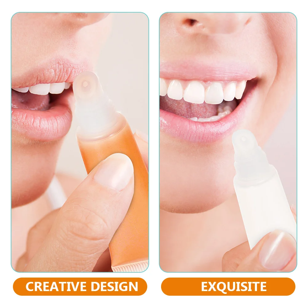 

50pcs Gloss Tube Empty Lip Balm Tubes Small Lightweight Pp Travel Containers For Dye Lip Liquid Reusable Creative