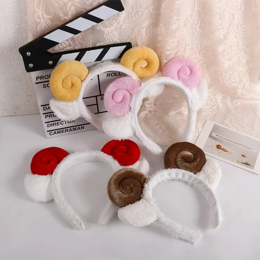 الفتيات الكرتون غسل الوجه الأغنام الأذن خروف عقال اكسسوارات الشعر طوق الشعر