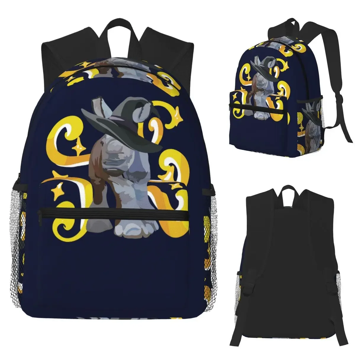 

W Is For Белый Носорог, Белый Носорог Африканский Носорог Дикая Природа Искусство Студенческий Рюкзак Школьная Сумка Рюкзак Сумки На Ремне