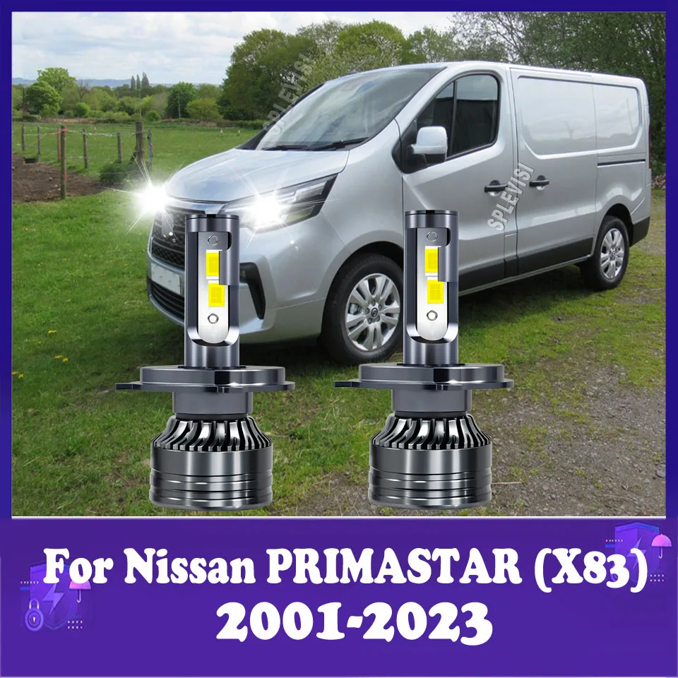 

H4 9003 Headlights A Brighter Solution for Your Car For NISSAN PRIMASTAR (X83) 2001 2002 2003 2004 2005 2006 2007 2008 2009-2023
