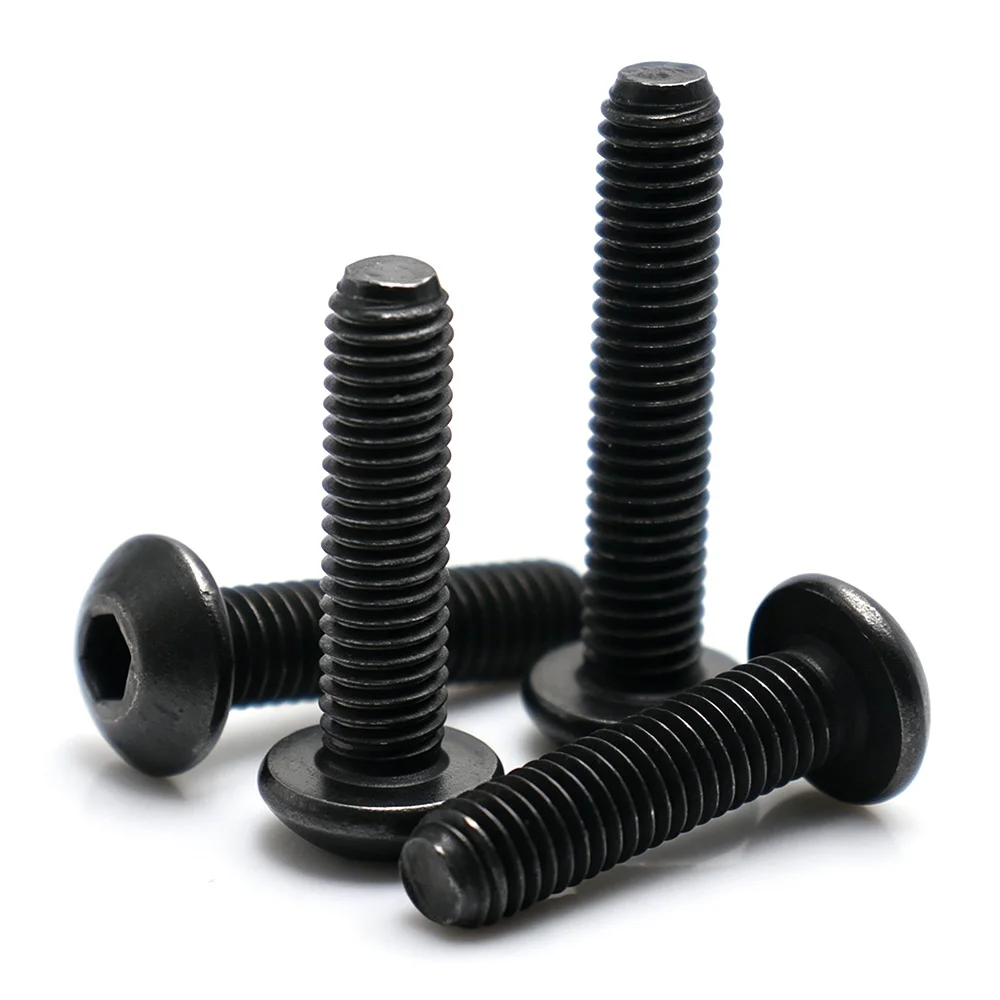 M2 M3 M4 M5 M6 M8 M10 M12 12.9 Grade Alloy Steel Button Head Socket Cap Screw Hex Socket Hexagon Drive Bolt High Strength
