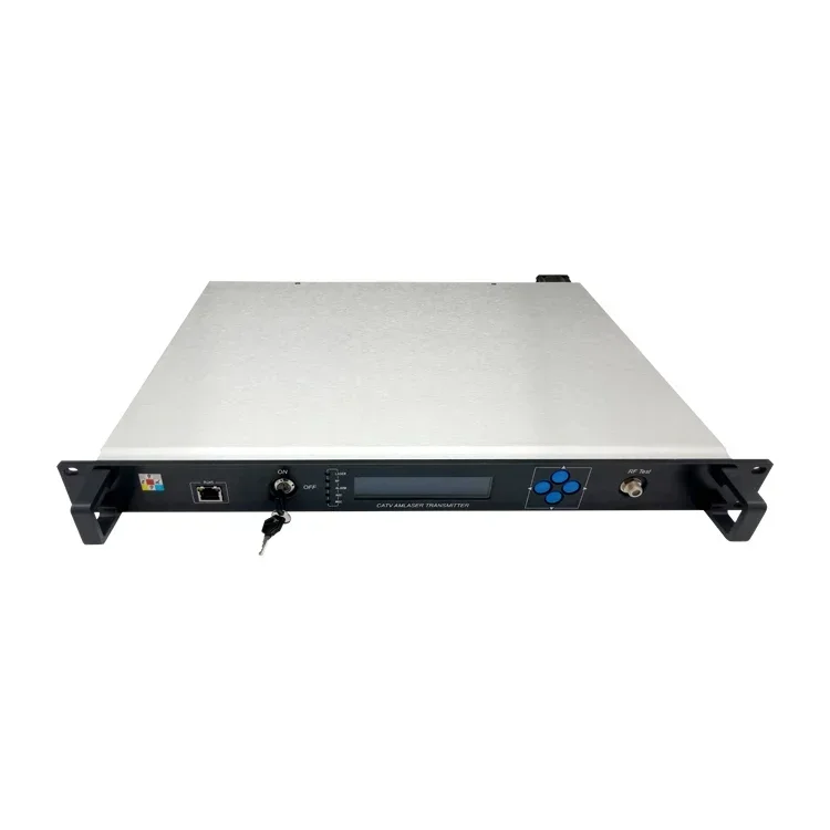 1550nm 10 ميجا واط الناتج 860 ميجا هرتز رقائق Ortel داخلي مزدوج إمدادات الطاقة الداخلي الارسال البصري مع AGC لمشروع مسافة 35 كجم
