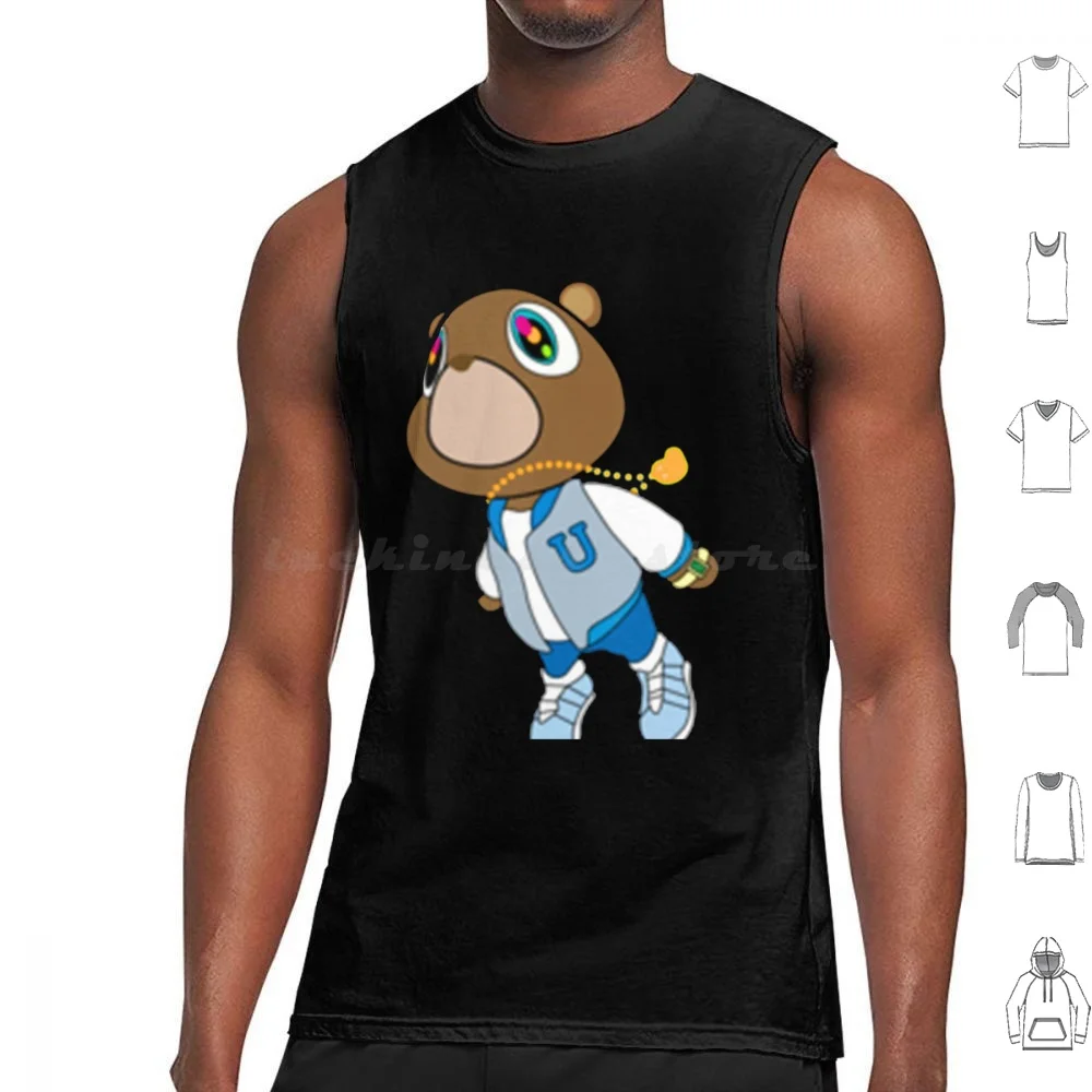 Kanye West Bear Graduation Tank Tops Vest Sleeveless Kanye West Kanye Ye Graduation Graduation Bear Kanye Bear Kanye West