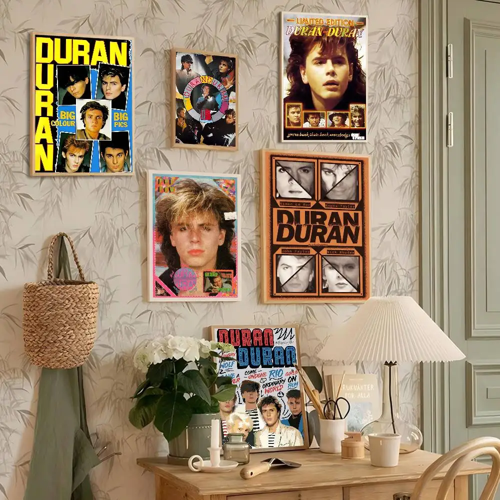 Classic British Band Duran Duran Anime Posters Sticky Whitepaper Sticker DIY Room Bar Cafe Kawaii Room Decor