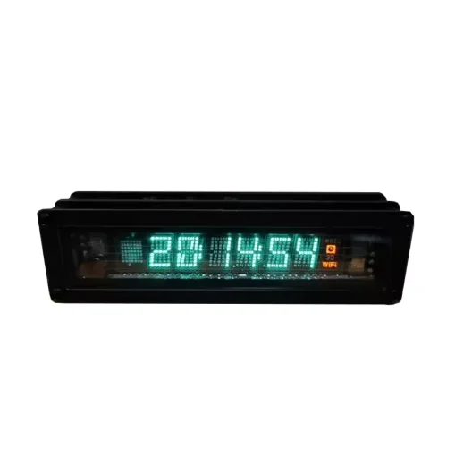Cyberpunk VFD Glow Fluorescent Clock Wifi Network ClockDesktop Decoration Accessories USB 5V