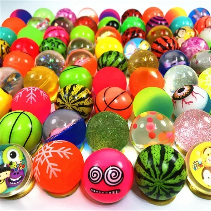 20PCS/lot Rubber 25mm Mini Bouncy Balls Funny Toys High Bounce Toy Balls Kids Gift Party Favor Decoration Sports Games