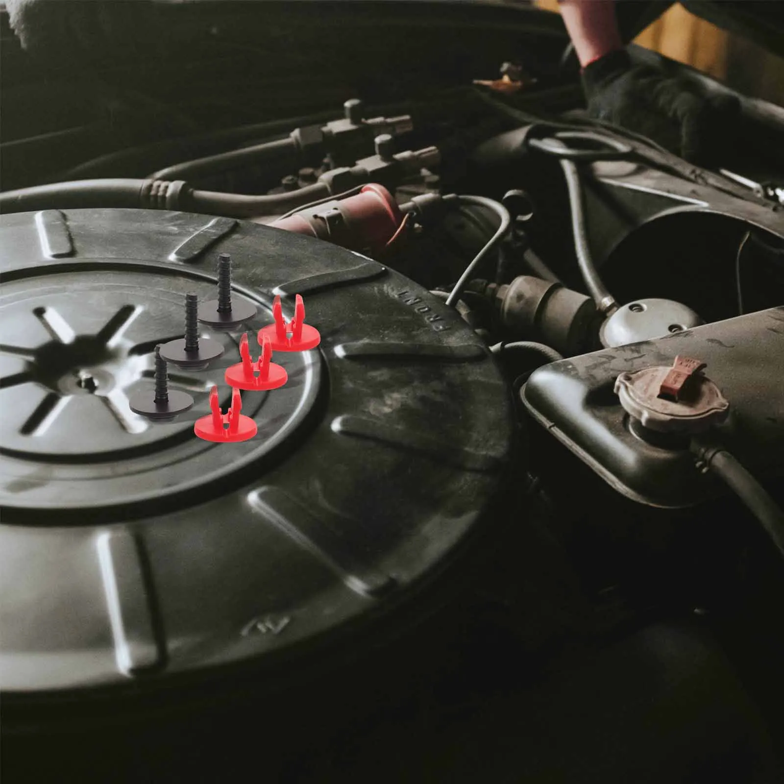 

5Sets Car Engine Splash Guard Screws Sturdy Engine Splash Tapping Screws Set for Car Accessory