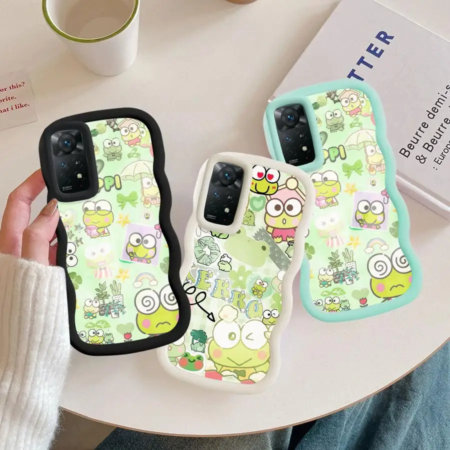 سانريو كيرو كيرو كيروبي غطاء هاتف ناعم لهاتف شاومي ريدمي نوت 13 برو بلس 9S 12 9 14 برو 10 10S 8 11 #5