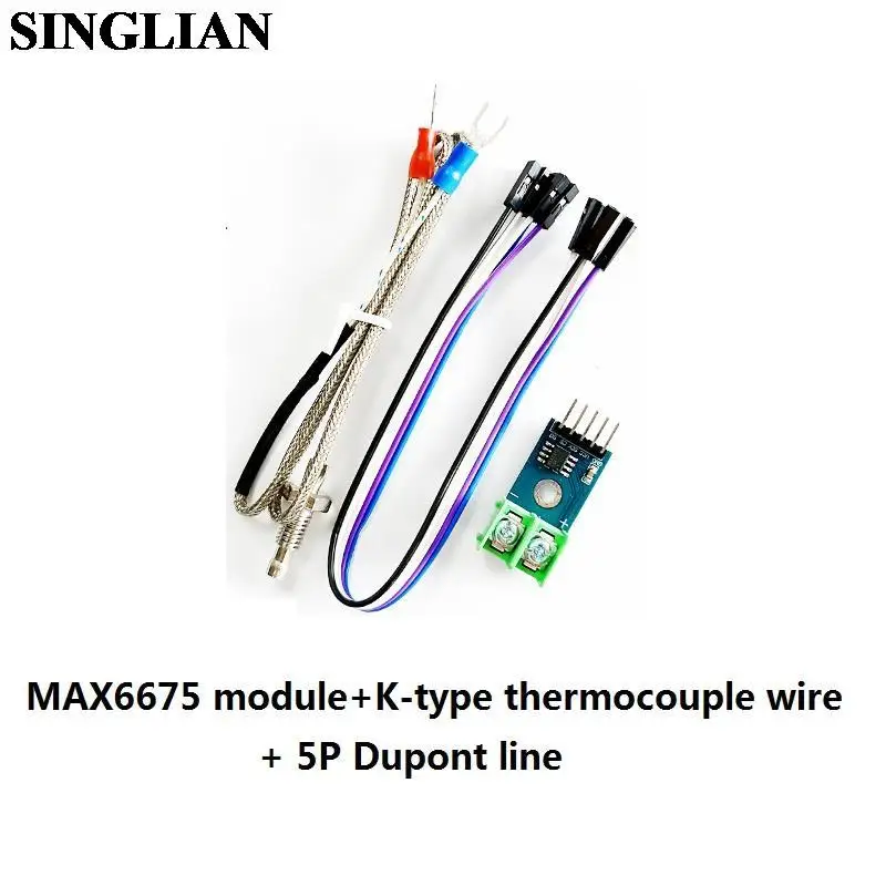 MAX6675 Module+K-type Thermocouple Wire Temperature Sensor Maximum Temperature Can Be Measured To 1024 Degrees
