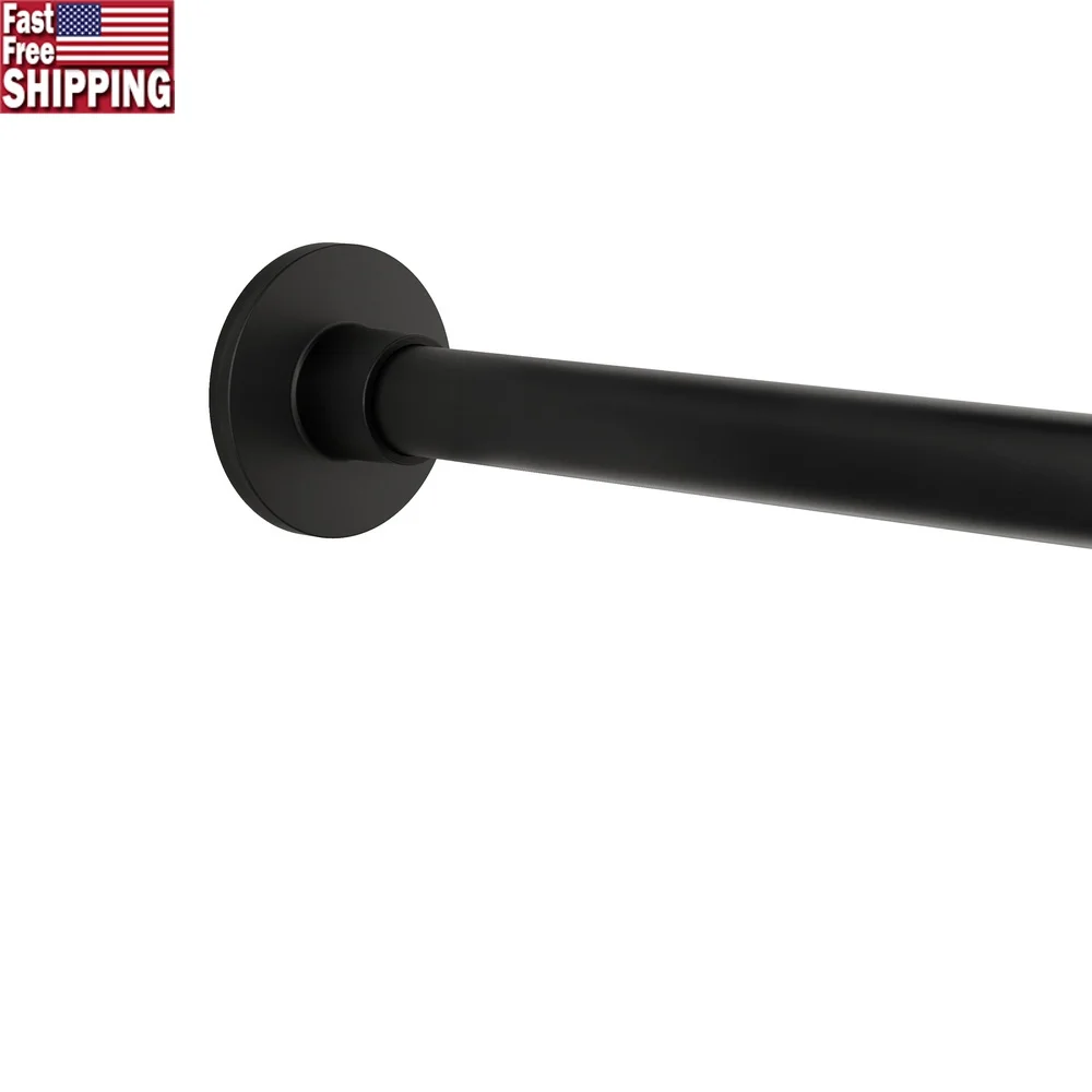 

Adjustable Tension Shower Curtain Rod Rustproof Aluminum Tool-Free Installation 43 to 72 Inch Matte Finish Long-lasting Heavy