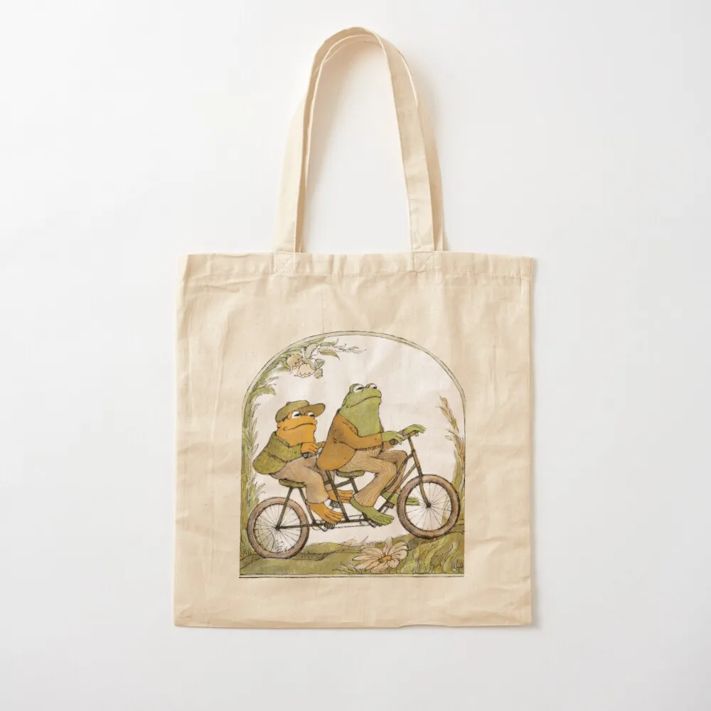 Frog and Toad on a bike (Frog and Toad Book) Tote Bag Women's bag Big bag cute tote
