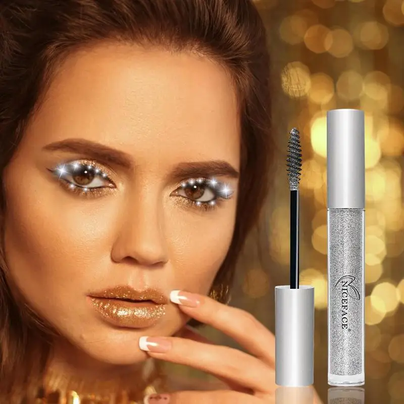 Glitter Mascara Glitter Lash Mascara glänzend 3,5g leicht zu entfernen wasserdicht langlebige Augen Make-up Lieferungen für Frauen Damen Mädchen