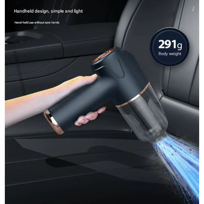 Lightweight Cordless Handheld Vacuum - Rechargeable, Portable for Home, Car, Carpet, Pet Hair - Compact On-the-Go Cleaning Solut