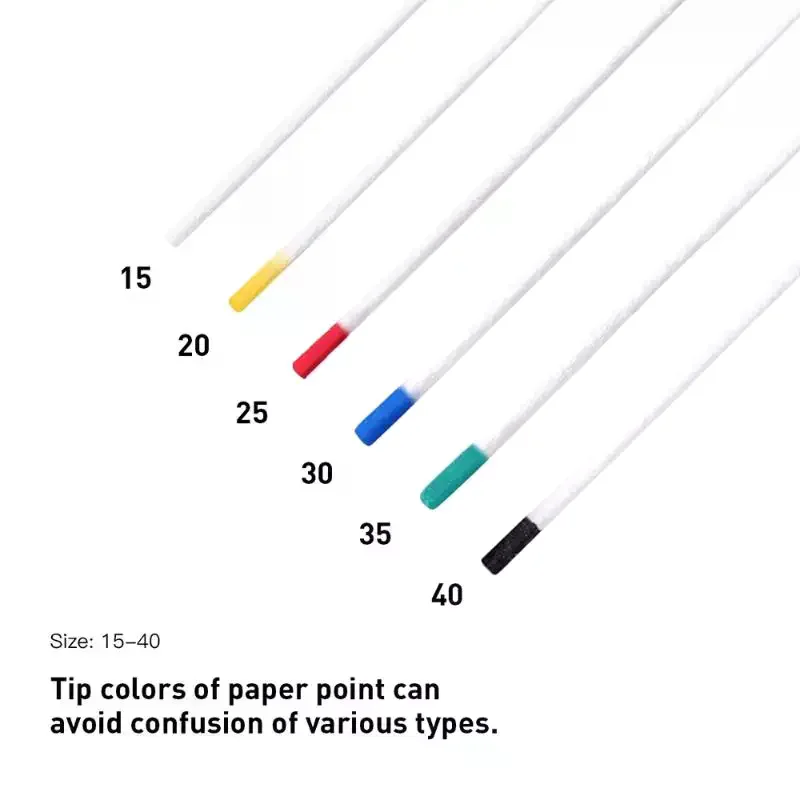 

1 коробка стоматологических впитывающих бумажных точек GP/PP 02, конус 15-80 # Стоматолог Использование стоматологических материалов Эндодонтические насадки из хлопкового волокна