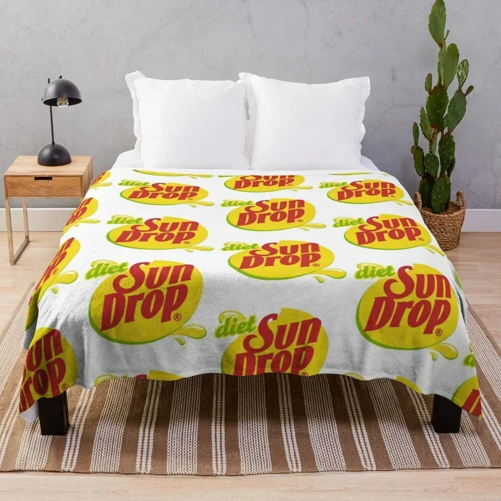 Diet Sundrop Throw Blanket Hairy Bed Blankets