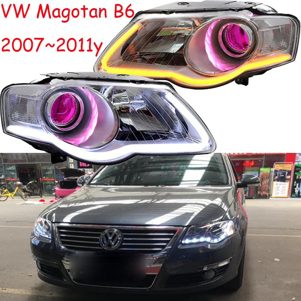 

2006~2011y car bumper head light for passat magotan B6 headlight LED DRL HID/Halogen for magotan passat B6 headlamp