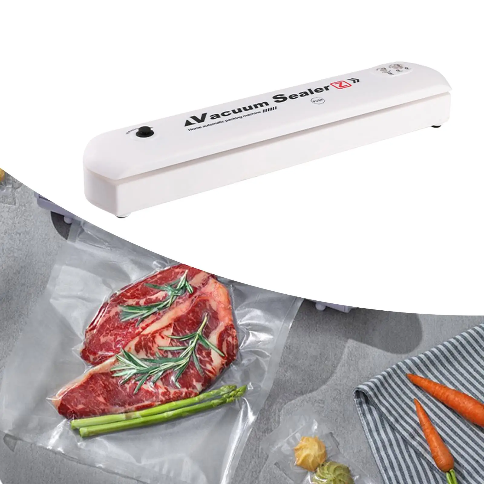 Vacuum Air Sealing Compact Design Multifunctional Lightweight Packaging Sealer Bag Sealer for Vegetables Snacks Fruits Meat